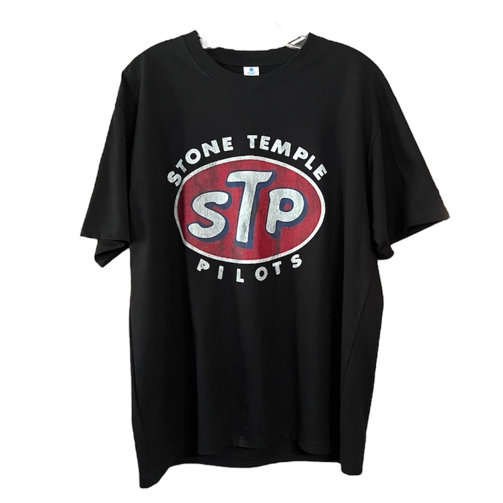 Stone Temple Pilots STP Logo Band Tee Shirt Black Graphic T-Shirt Size M NWOT
